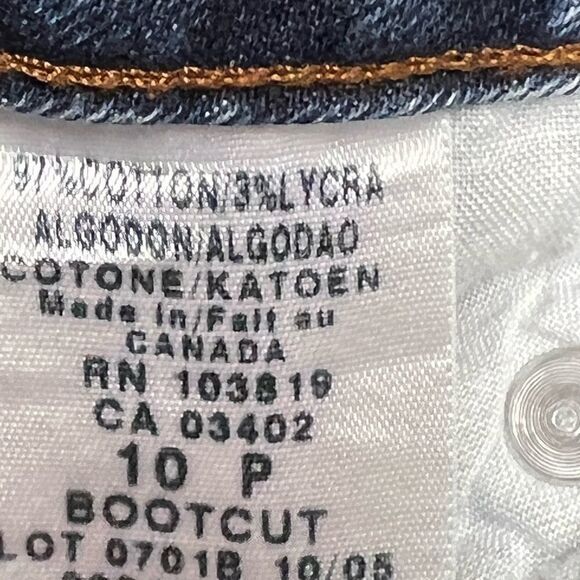 Harley Davidson Midrise Bootcut Jeans Women Sz 10 P 33/29 - Picture 9 of 9